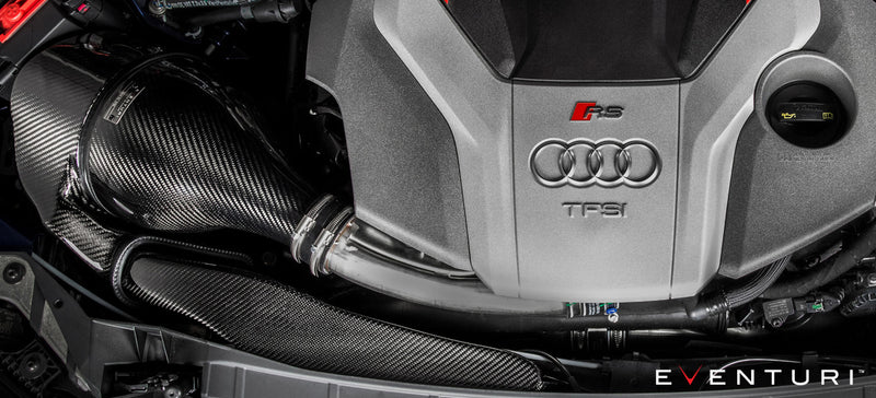 Eventuri Black Carbon Intake with secondary duct For Audi B9 RS5 - EVE-B9RS5-CF-INT