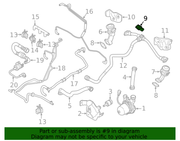Genuine Porsche parts diagram