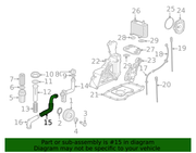 Genuine Porsche parts diagram