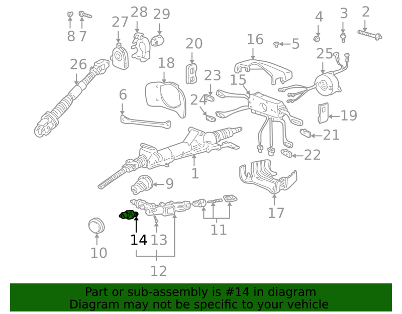Part can be found as reference #14 in illustration