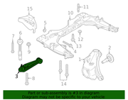 Genuine Porsche parts diagram