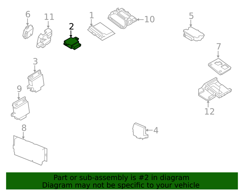 Genuine Porsche parts diagram