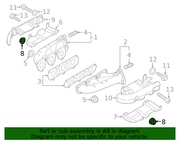 Genuine Porsche parts diagram