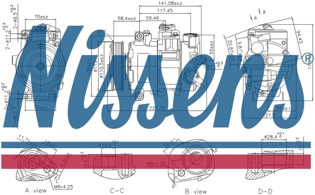 Nissens A/C Compressor 890757