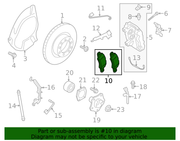 Genuine Porsche parts diagram