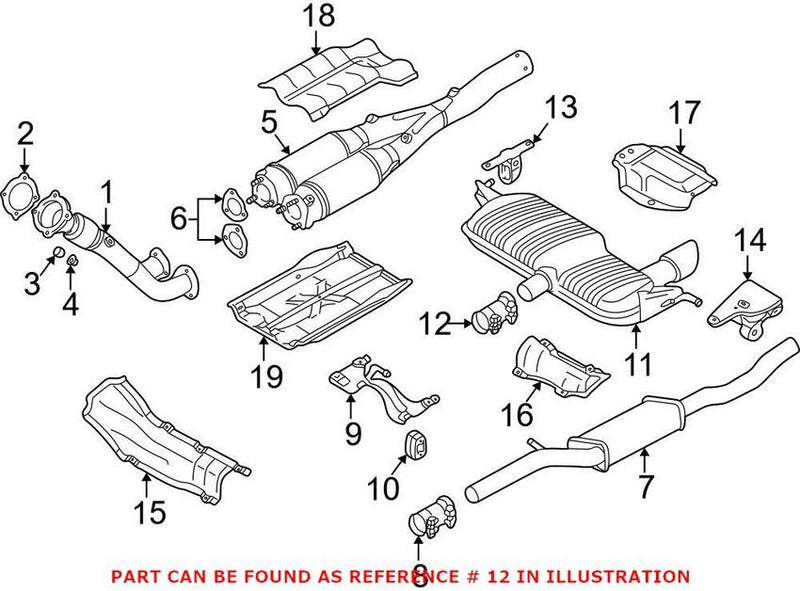 Genuine VW/Audi VW Exhaust Clamp 893253139