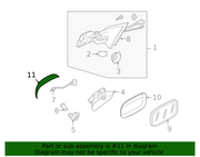 Genuine Porsche parts diagram