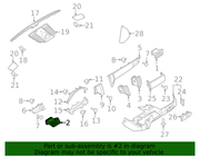 Genuine Porsche parts diagram