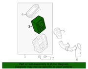 Genuine Porsche parts diagram