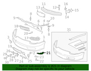 Genuine Porsche parts diagram