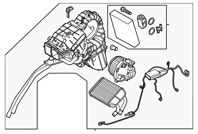 Genuine Porsche A/C Assembly - 958-572-003-04