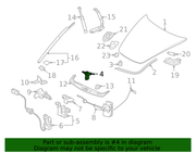 Genuine Porsche parts diagram