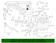 Genuine Porsche parts diagram