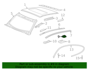 Genuine Porsche parts diagram