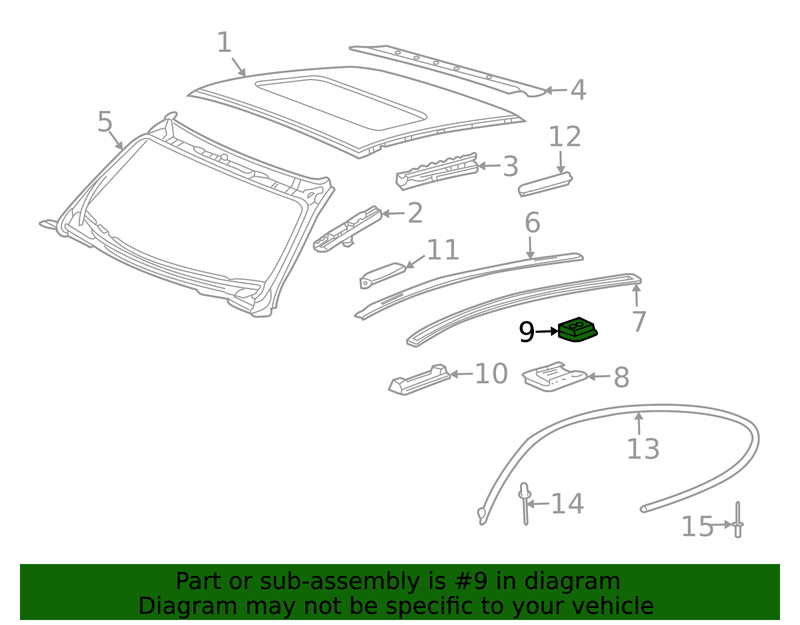 Genuine Porsche parts diagram