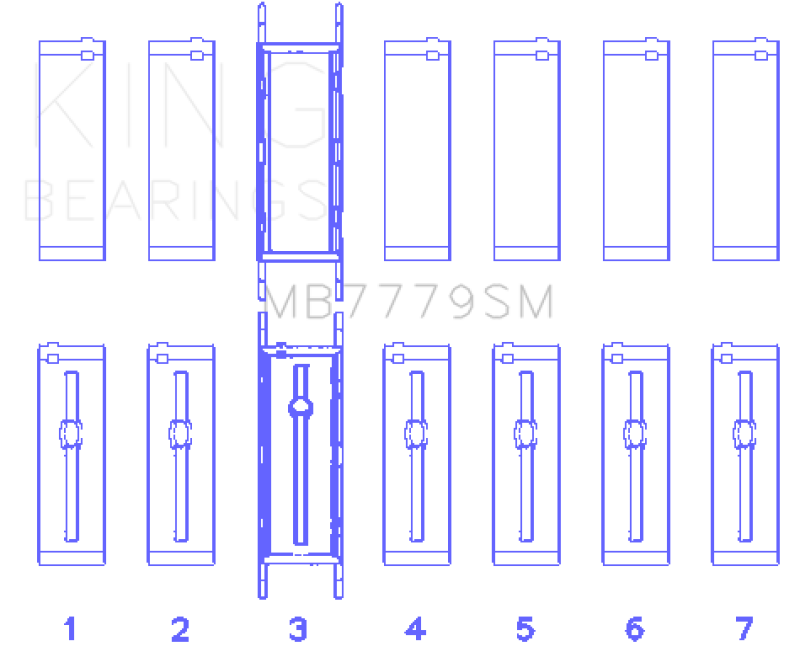 KING ENGINE BEARINGS MB7779SM