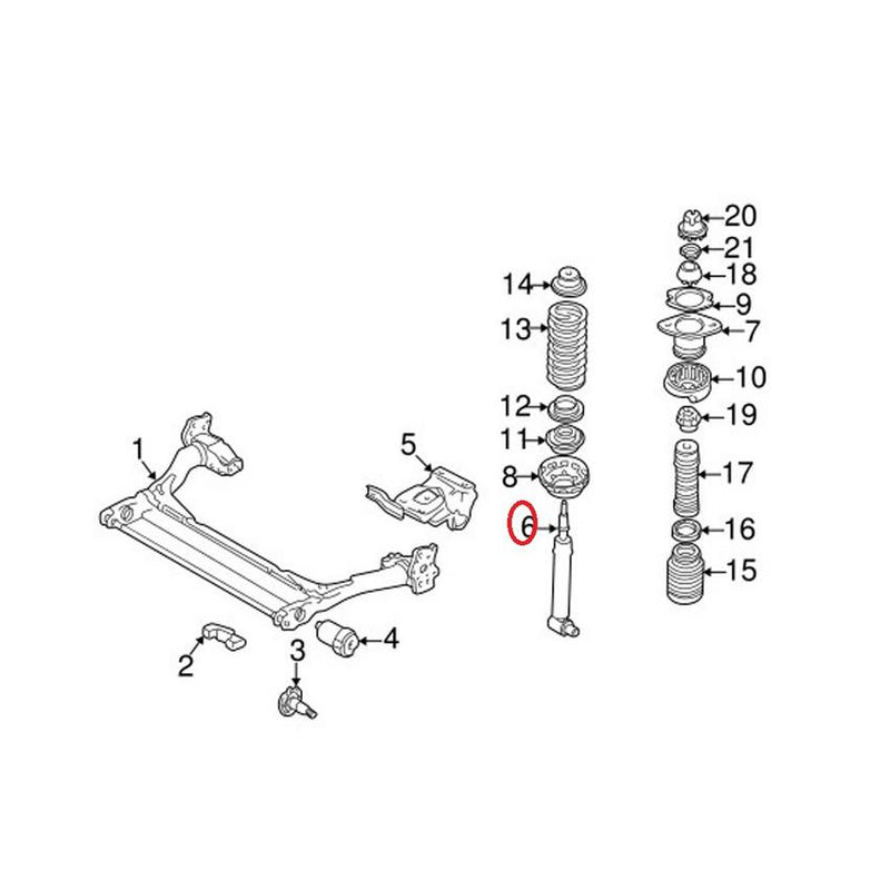 Genuine VW/Audi Shock Absorber – Rear 8D5513031K
