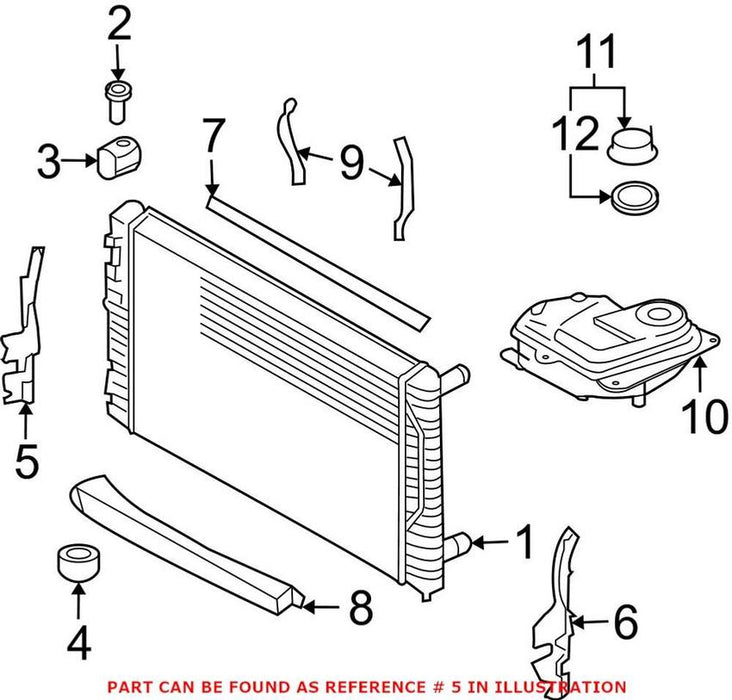 Radiator Support Baffle – Passenger Side