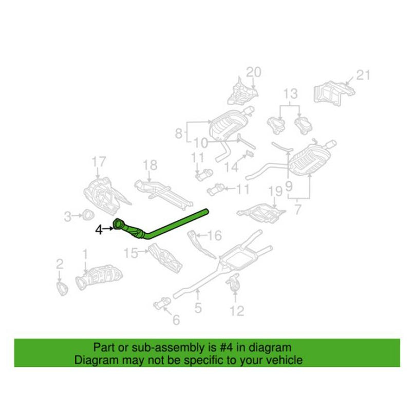 Genuine VW/Audi Exhaust Downpipe 8E0253301DR