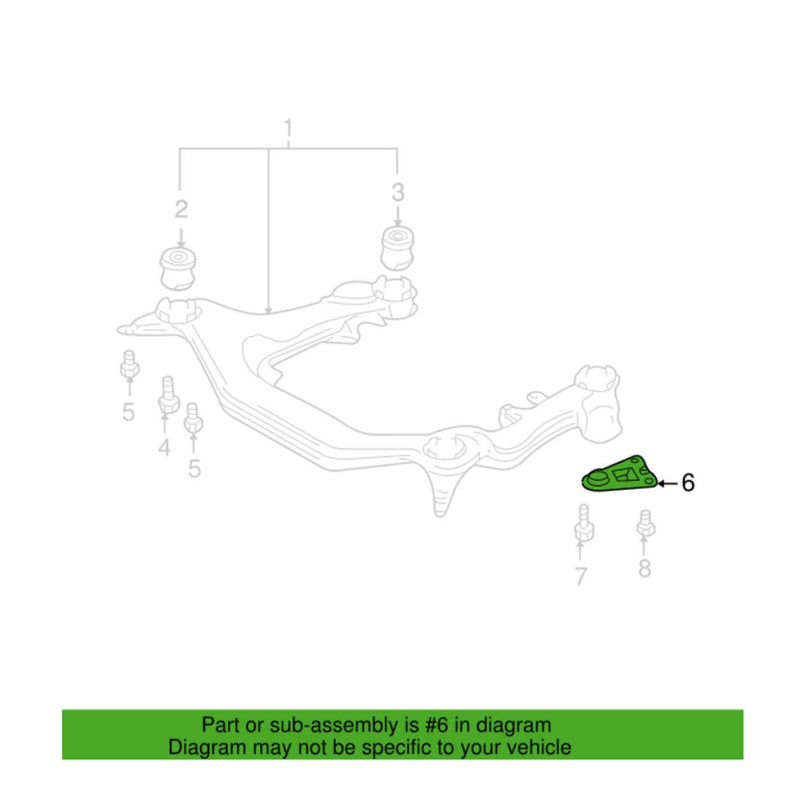 Genuine VW/Audi Subframe Support Bracket – Front Driver Side (Auto Trans.) 8E0399539B