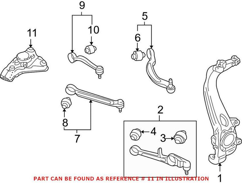 Genuine VW/Audi Suspension Strut Mount Bracket 8E0412391C