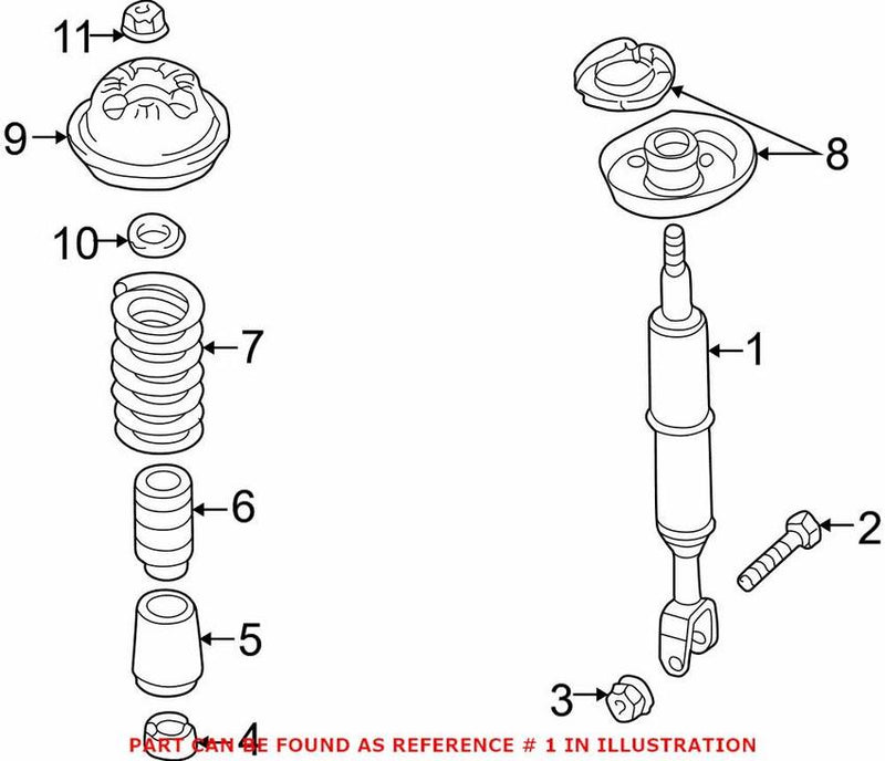 VW Shock Absorber – Front 8E0413031CM