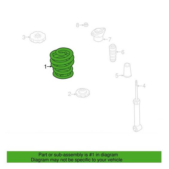 Coil Spring – Rear (1 White)