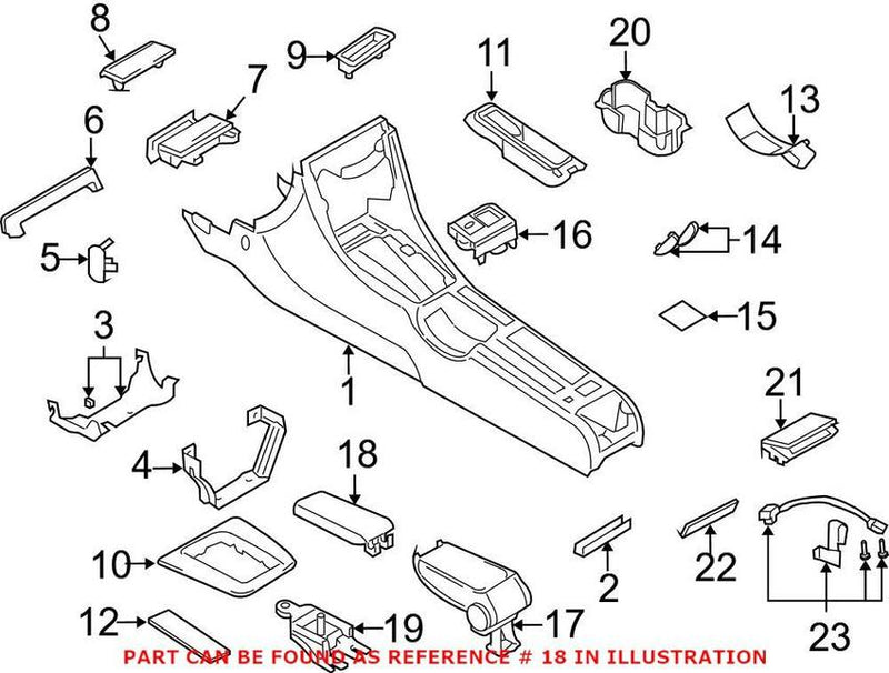 Genuine VW/Audi Console Armrest Cover 8E0864245P 1HL – Genuine VW/Genuine VW/Audi
