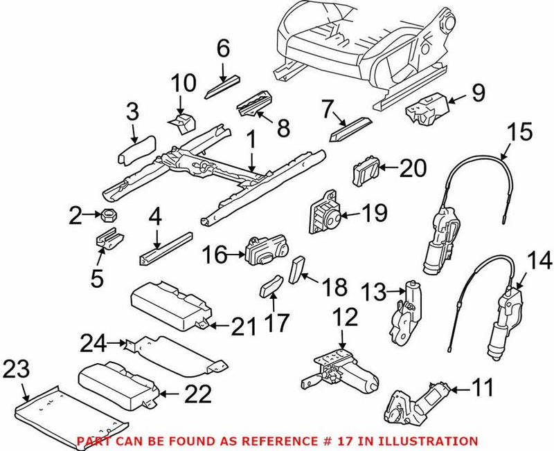 Genuine VW/Audi Seat Adjustment Knob – Driver Side 8E09598154PK