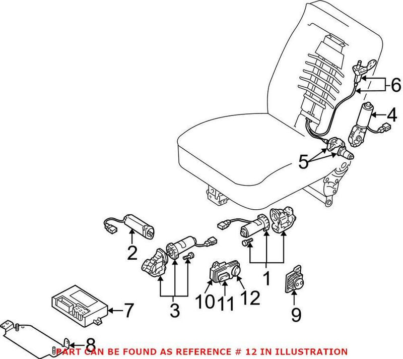 Genuine VW/Audi Seat Adjustment Knob – Passenger Side 8E09598184PK