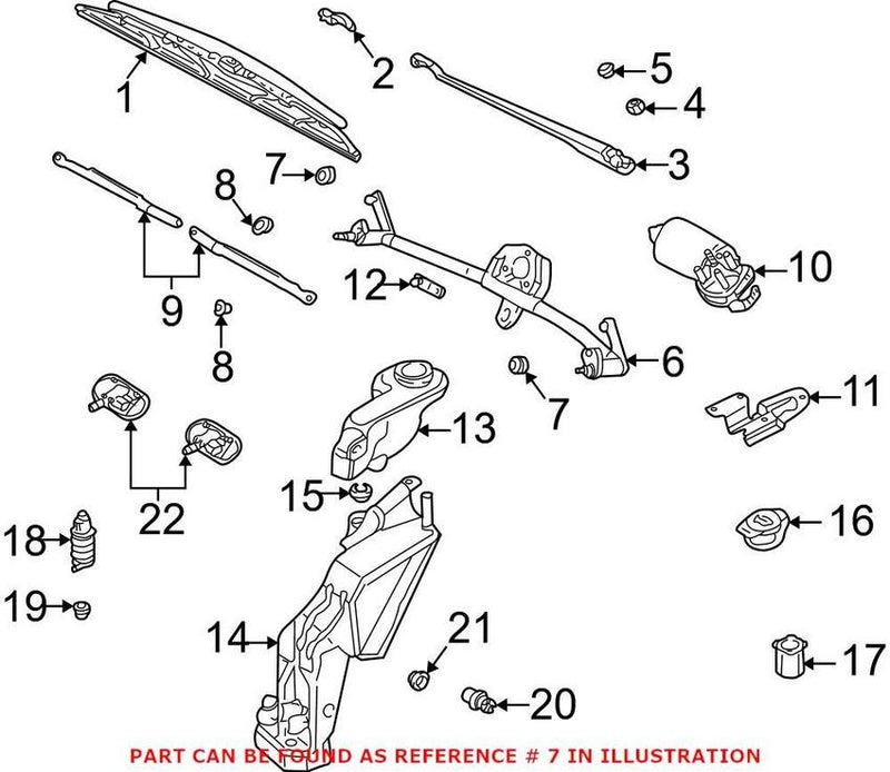 Genuine VW/Audi Windshield Wiper Linkage Washer 8E1955746B