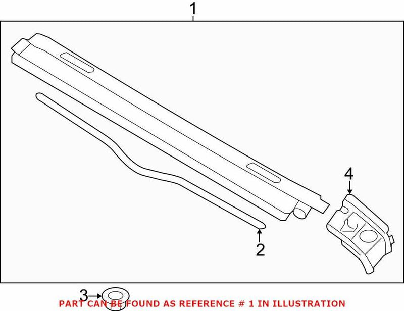 Genuine VW/Audi Convertible Top Mounting Plate 8F0853829K1L1