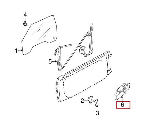 Genuine VW/Audi Window Motor – Front Driver Side 8H1959801D