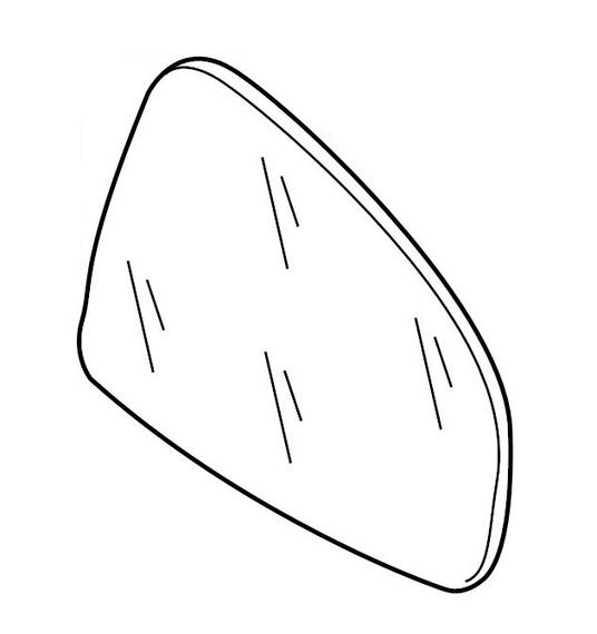 Side Mirror Glass – Passenger Side (Convex)