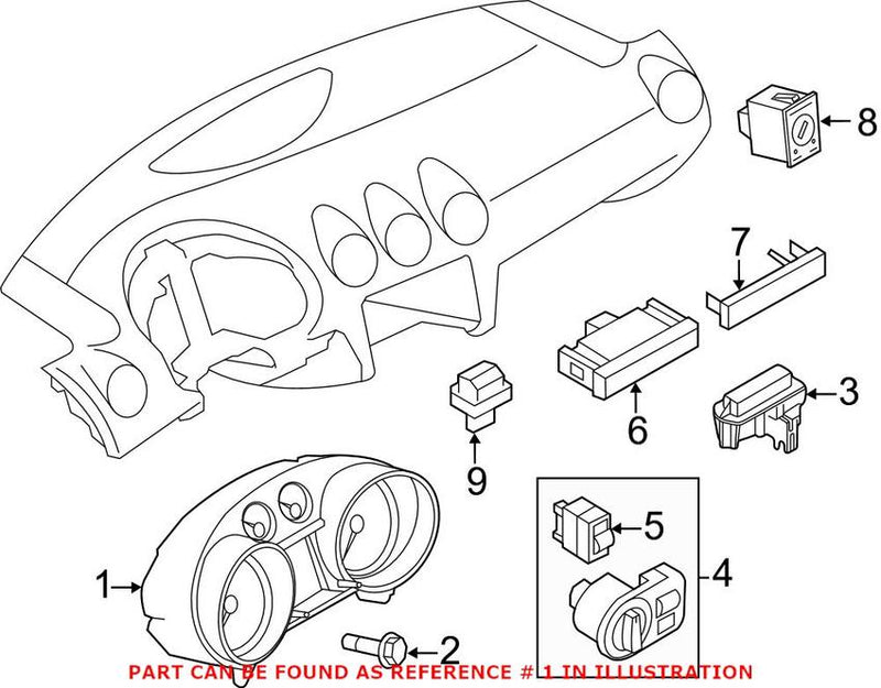 Genuine VW/Audi Instrument Cluster 8J0920990E – Genuine VW/Genuine VW/Audi