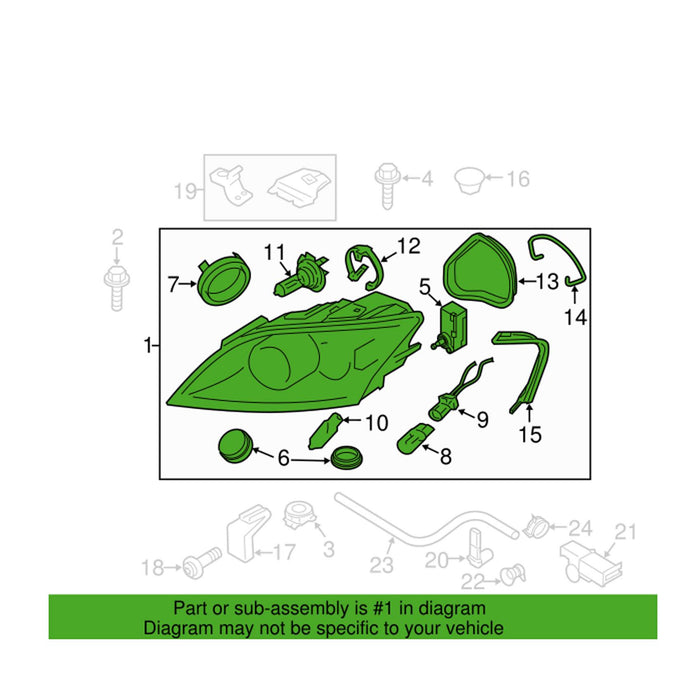 Genuine VW/Audi Headlight Assembly – Driver Side (Halogen) 8J0941003C