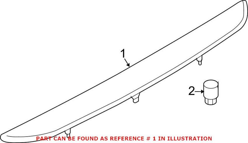 Genuine VW/Audi Brake Light 8J0945097 – Genuine VW/Genuine VW/Audi