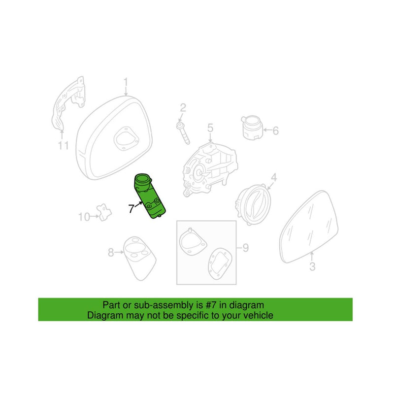 Genuine VW/Audi Side Mirror Bracket – Passenger Side 8J1857540