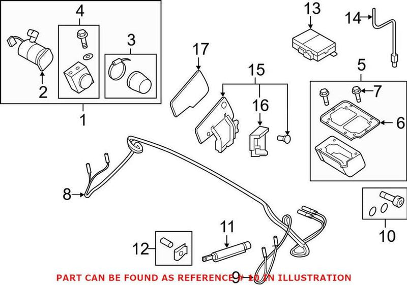 Genuine VW/Audi Convertible Top Hydraulic Line Gasket Set 8J7898755A