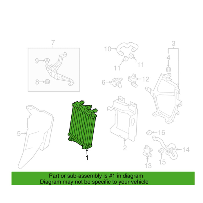 Genuine VW/Audi Radiator 8K0121212B