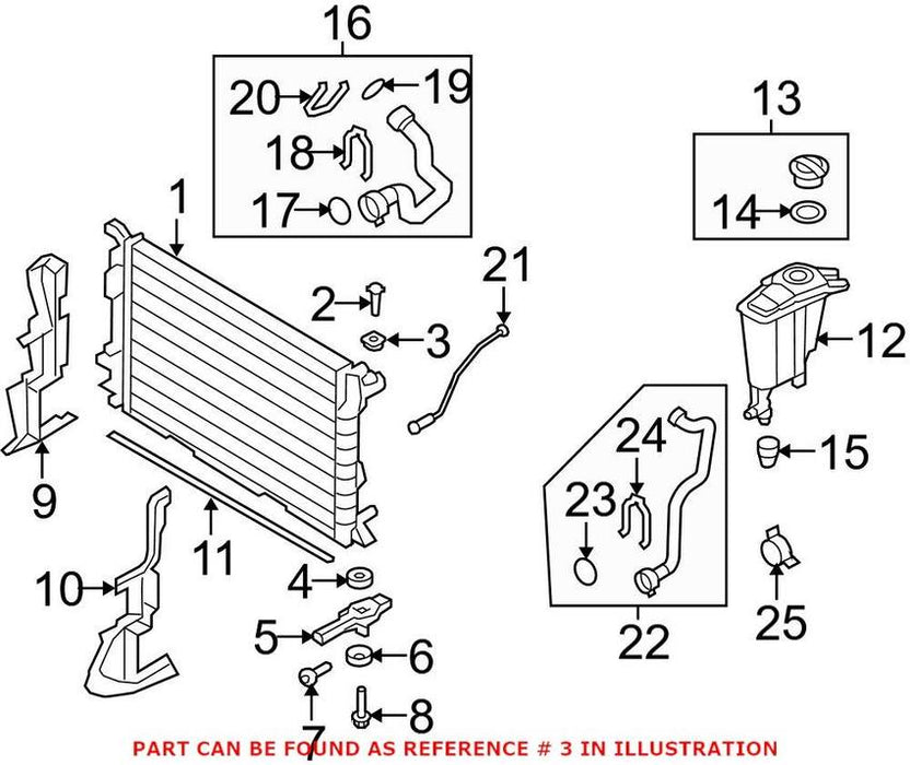 Radiator Mount Bushing – Top