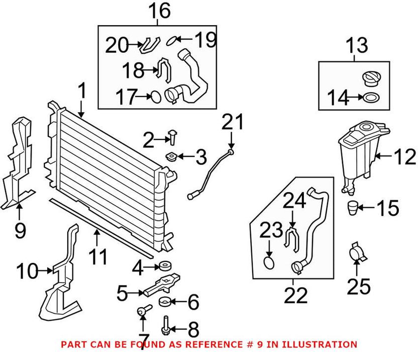 Radiator Air Duct – Passenger Side