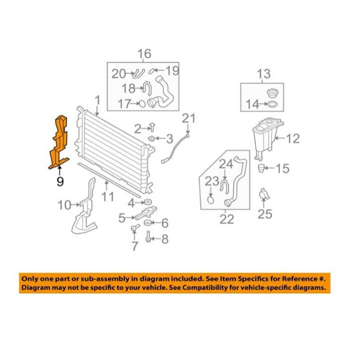Radiator Air Duct – Passenger Side