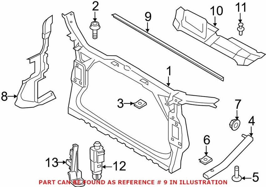 Radiator Air Seal – Upper