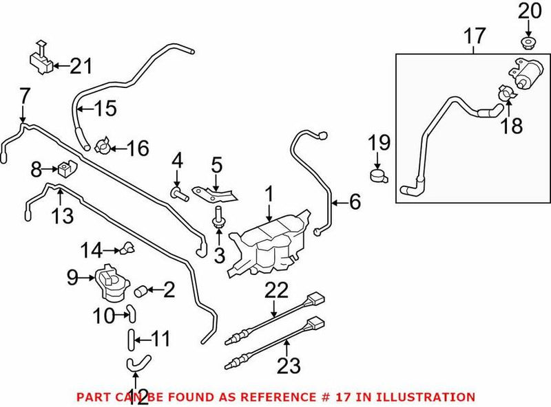 Genuine VW/Audi Evaporative Emissions System Lines 8K0201997AM