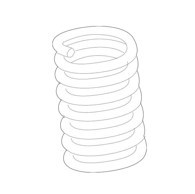Genuine VW/Audi Coil Spring – Front 8K0411105DK