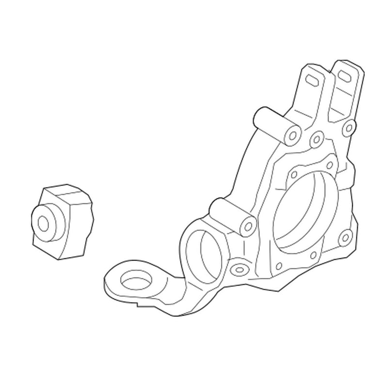 Genuine VW/Audi Suspension Knuckle – Rear Driver Side 8K0505431AR