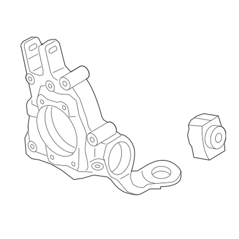 Genuine VW/Audi Suspension Knuckle – Rear Passenger Side 8K0505432AR