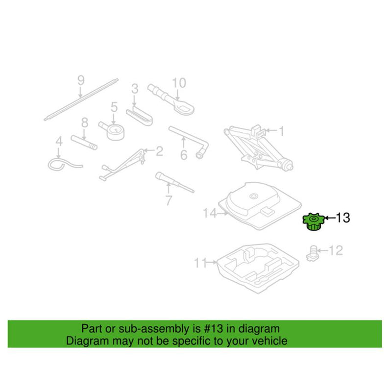 Spare Wheel Retaining Bolt