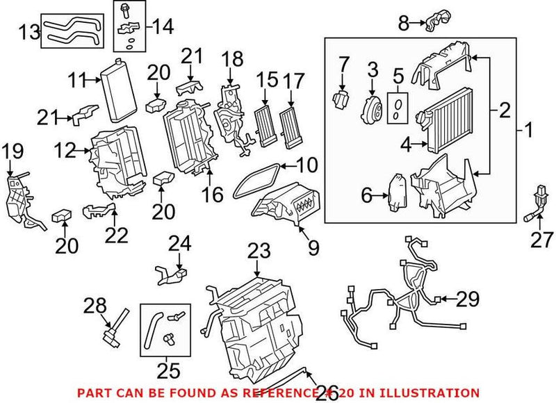 Genuine VW/Audi HVAC Air Inlet Door Actuator 8K0820511D